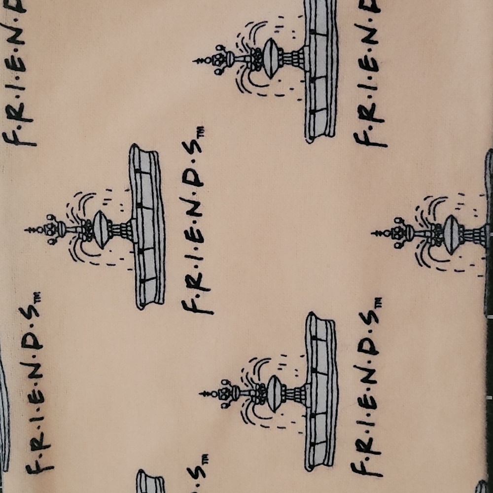 Handmade FRIENDS zipper pouch